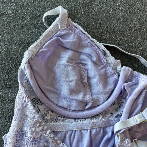 Lavender Lace Lingerie Slip - Picture 5 of 7